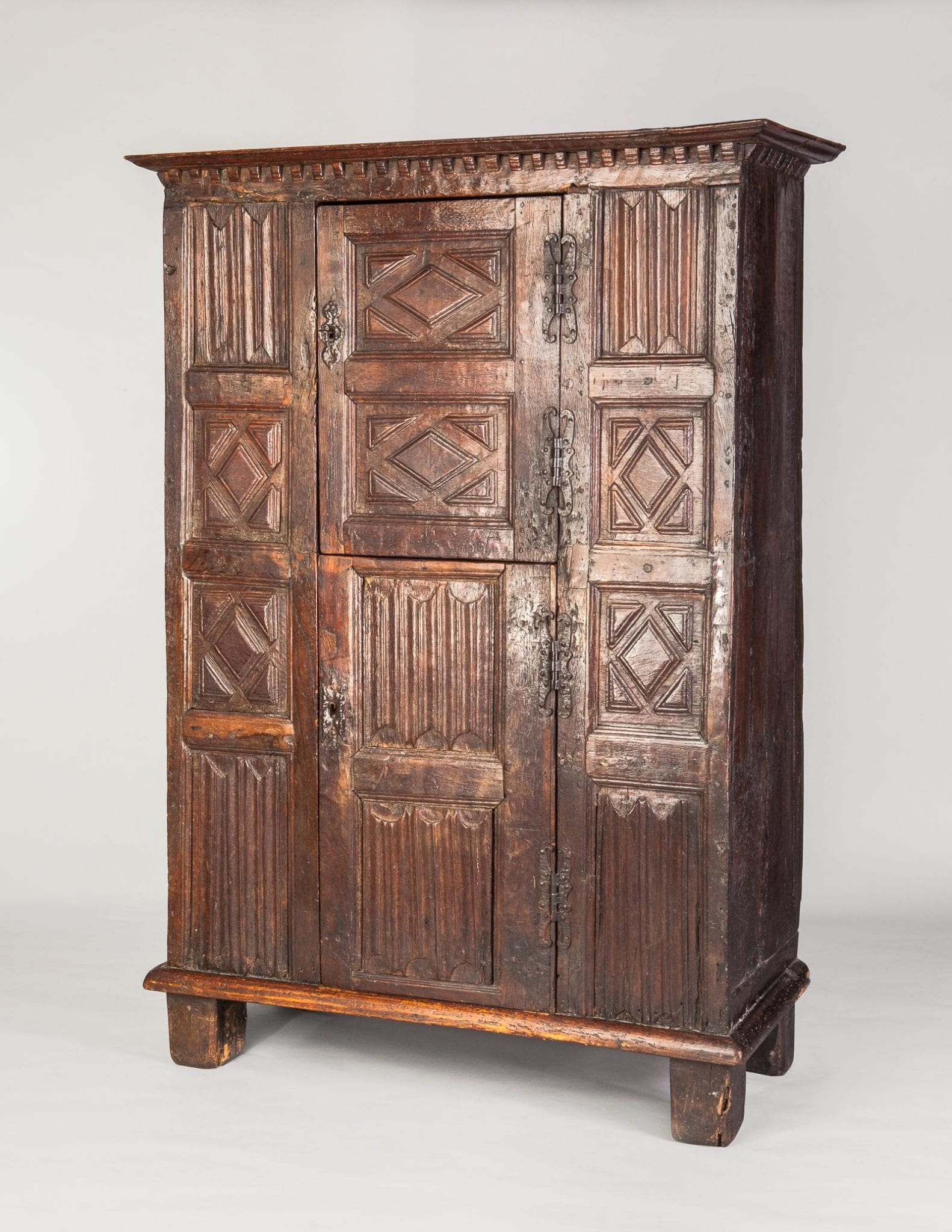 Tudor linenfold cupboard
