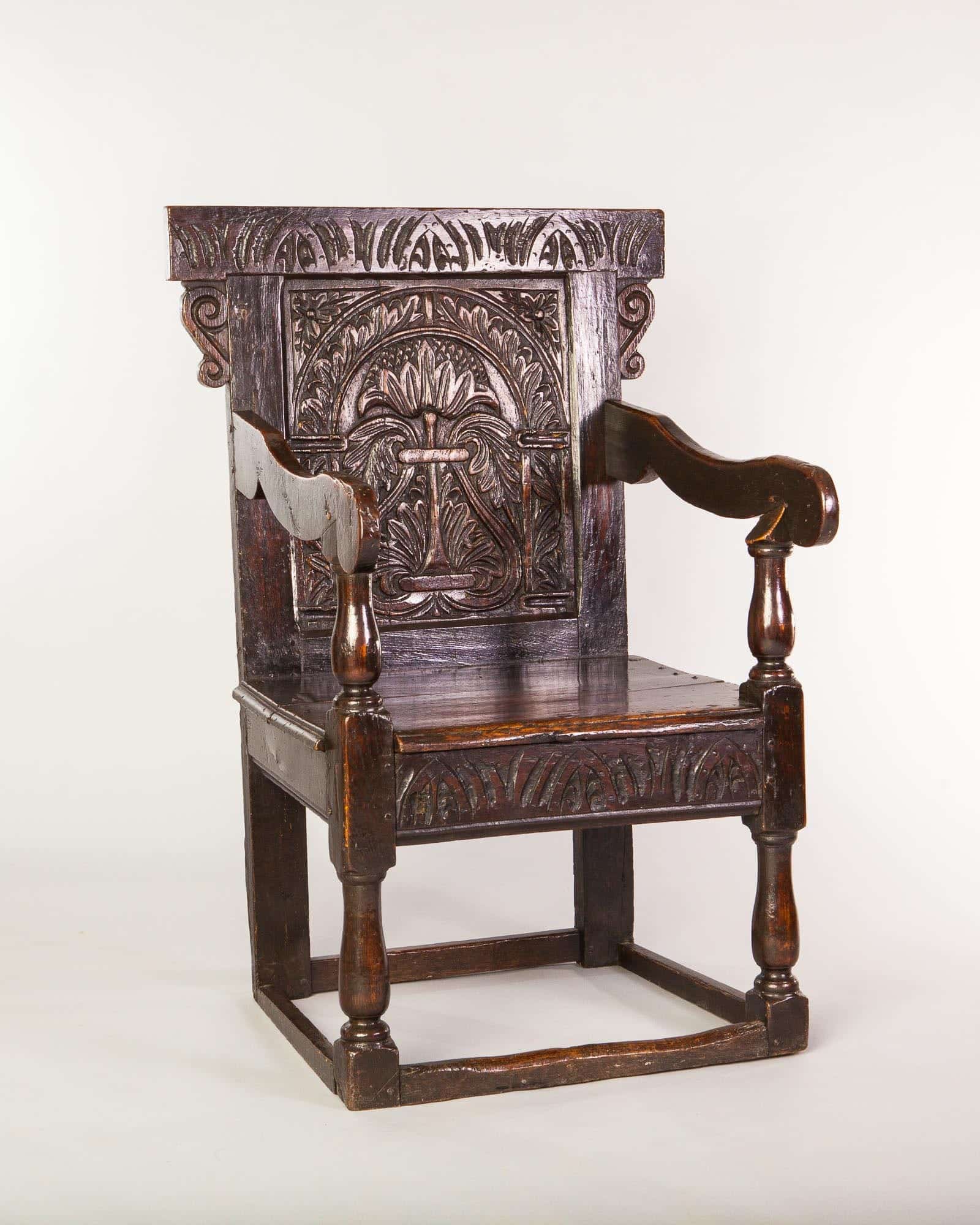 James I joined oak armchair