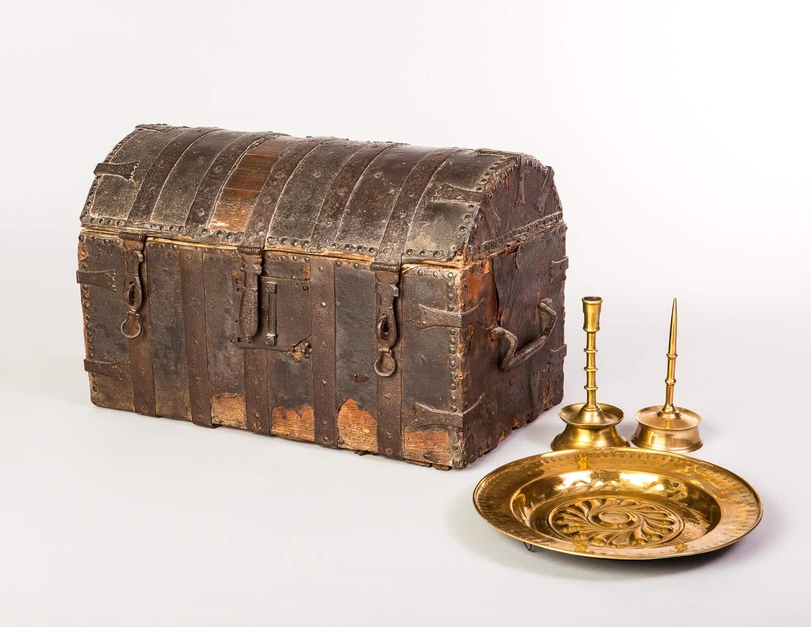 Late Medieval iron bound chest