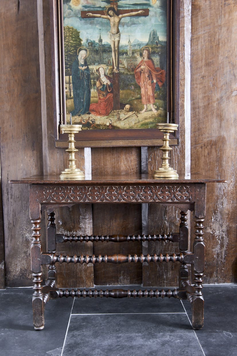 Charles I oak carved table