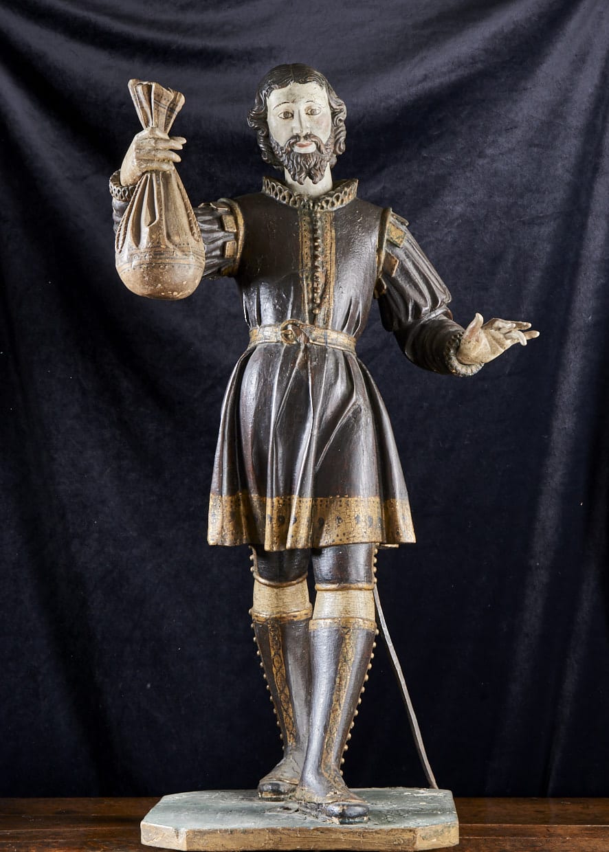 Renaissance sculpture of St. Omobono