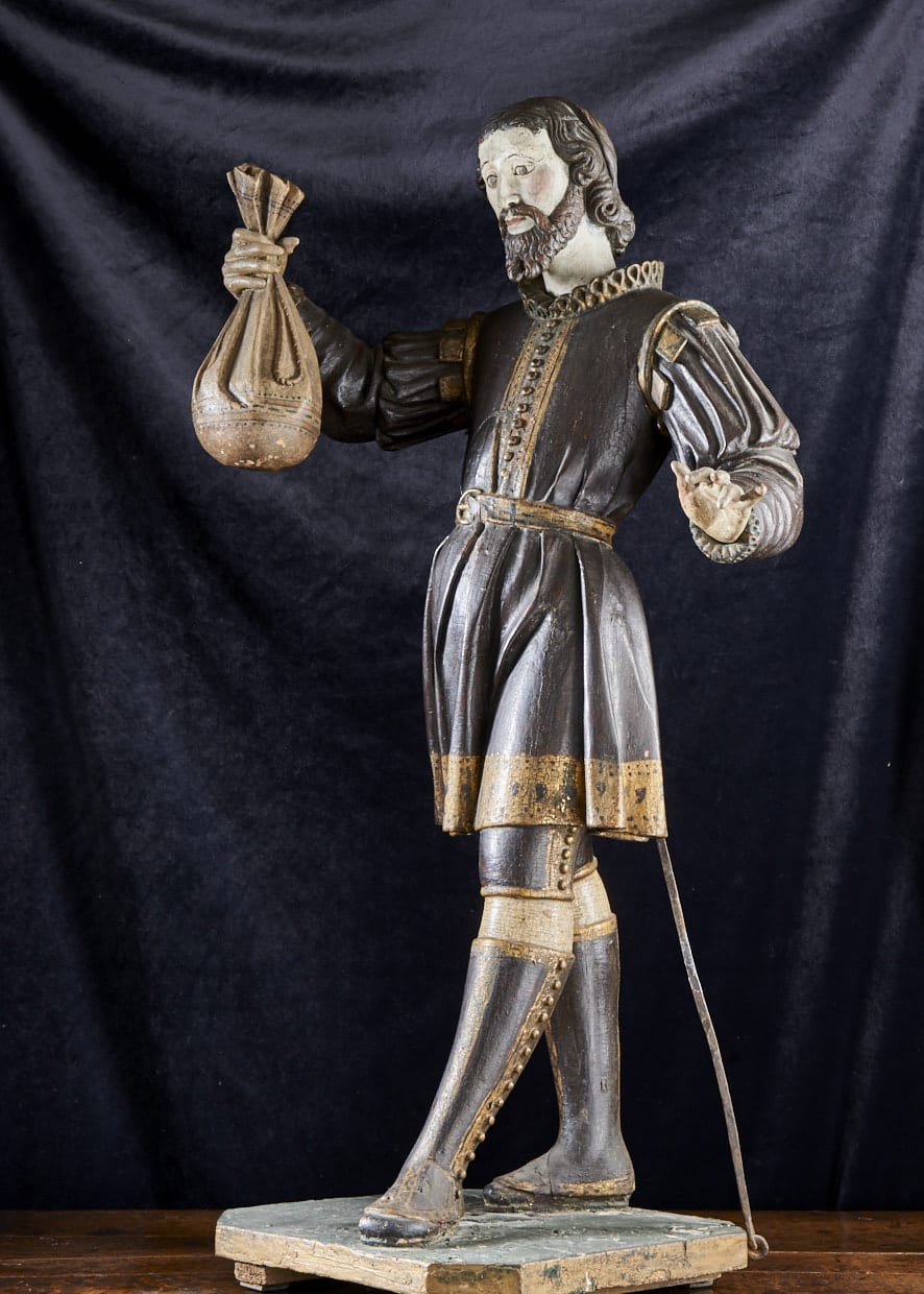 Renaissance sculpture of St. Omobono