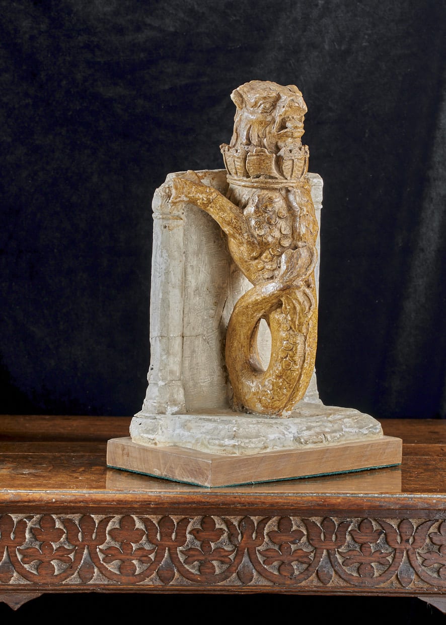 16th century Plaster sea beast