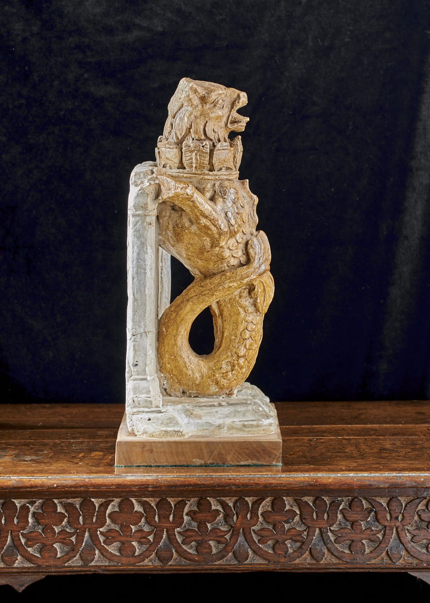 16th century Plaster sea beast