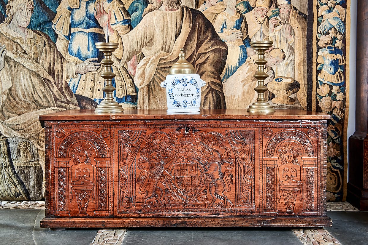 James I Cedar boarded chest