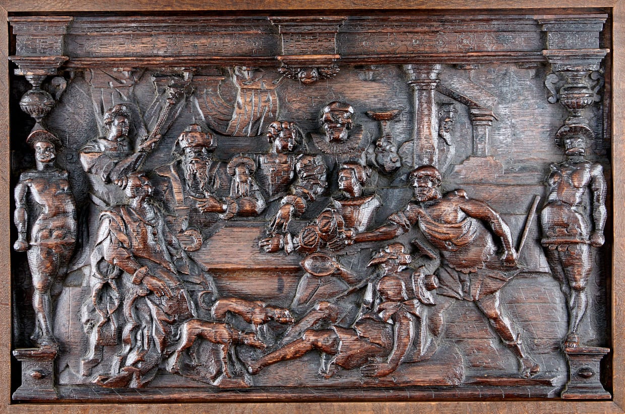 French renaissance carved panel