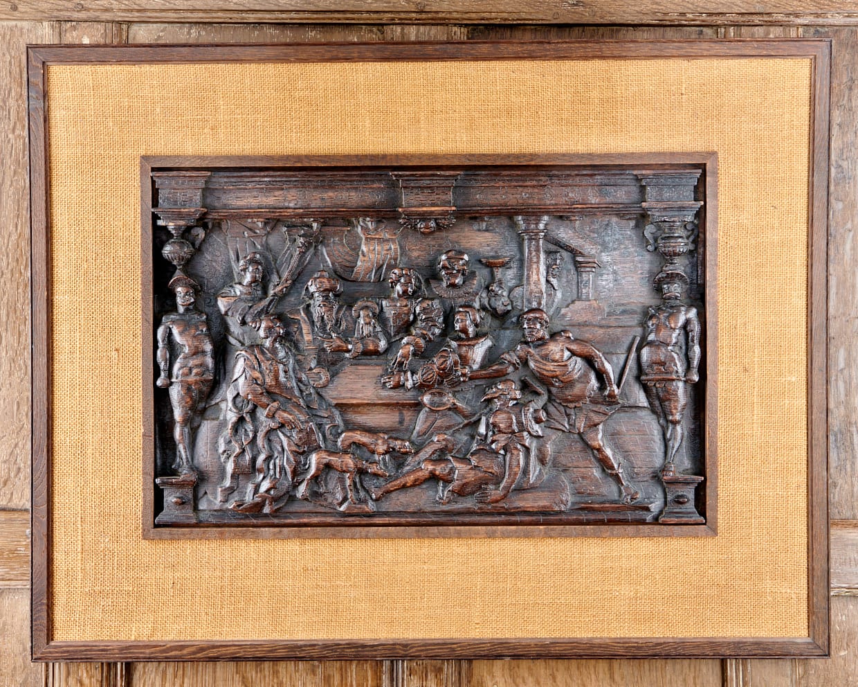 French renaissance carved panel