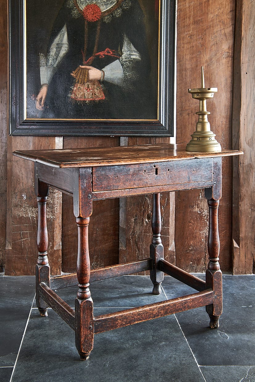 17th century joined oak table