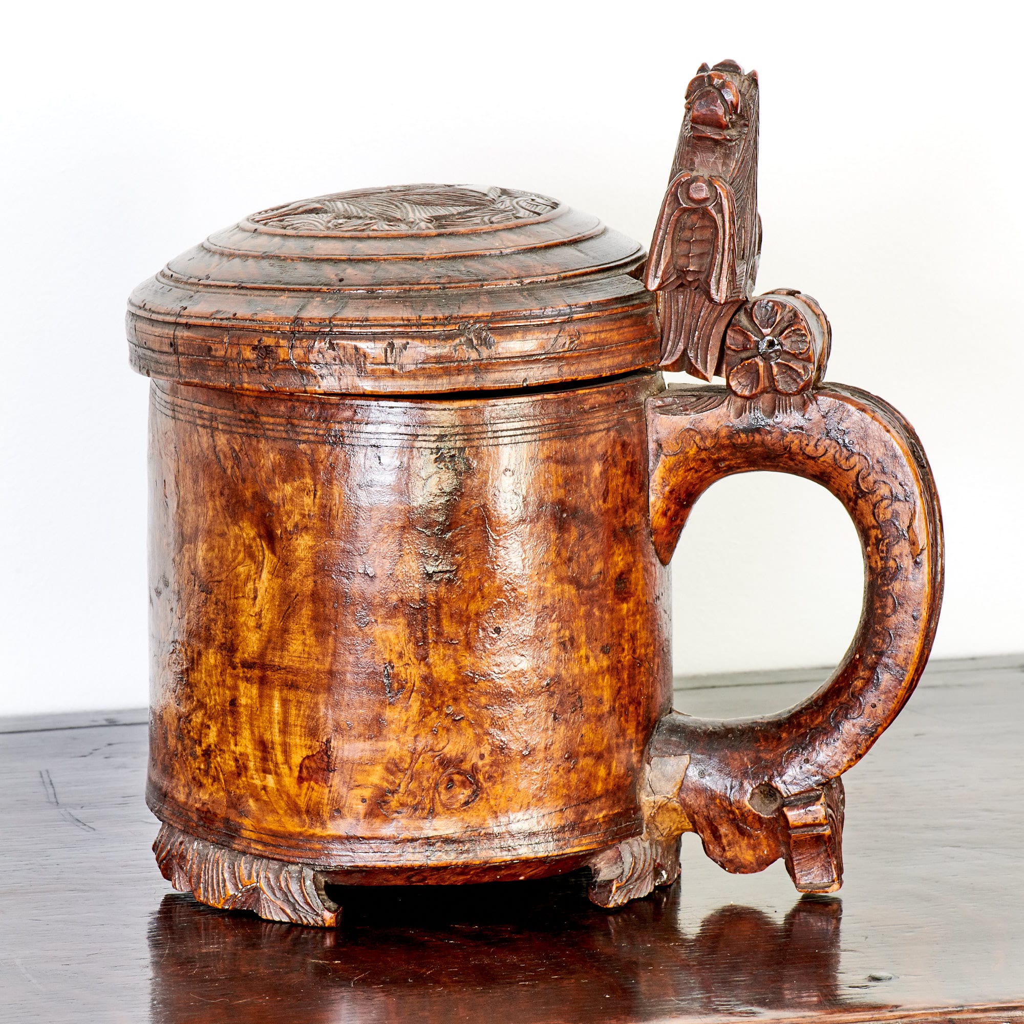 Norwegian ceremonial lion peg tankard