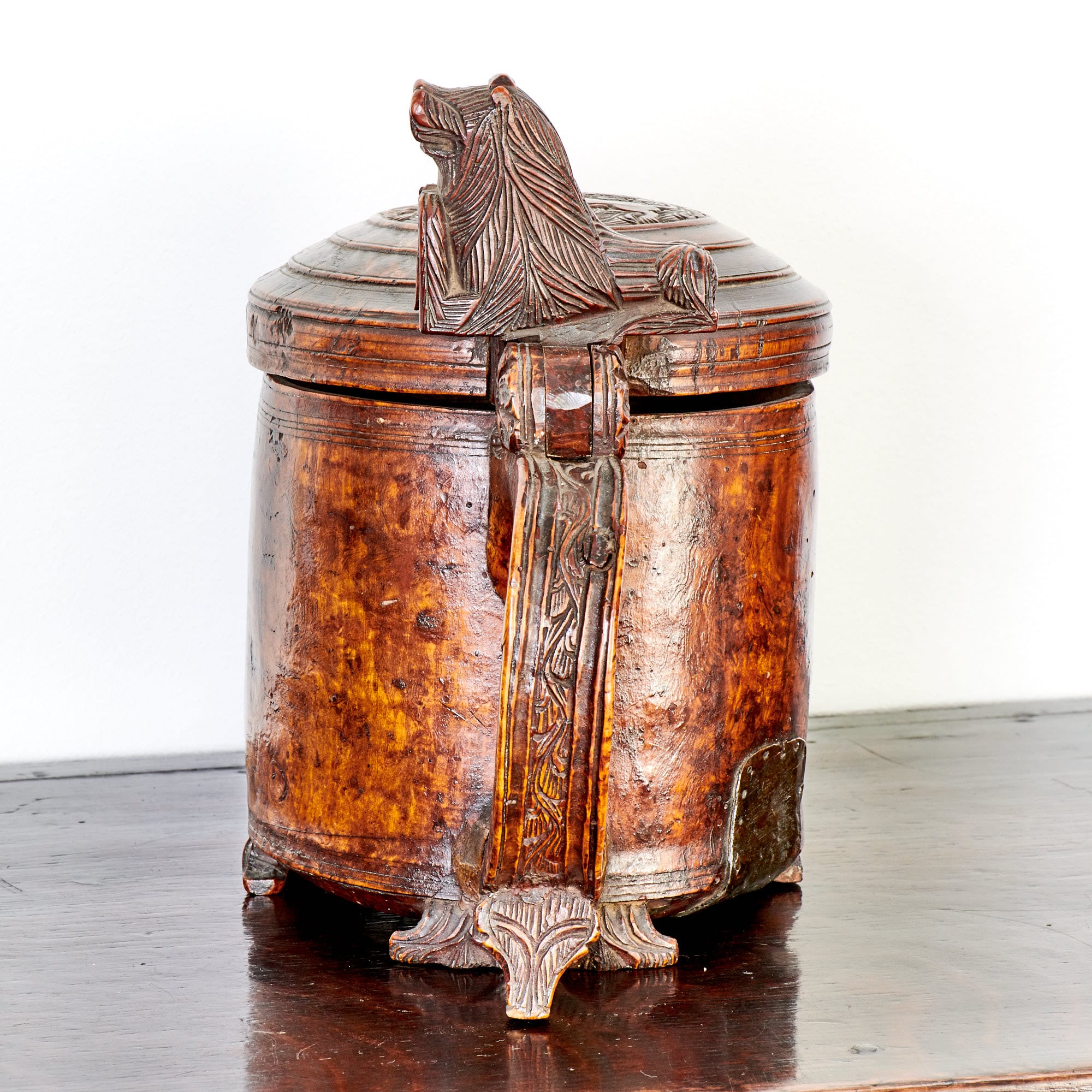 Norwegian ceremonial lion peg tankard