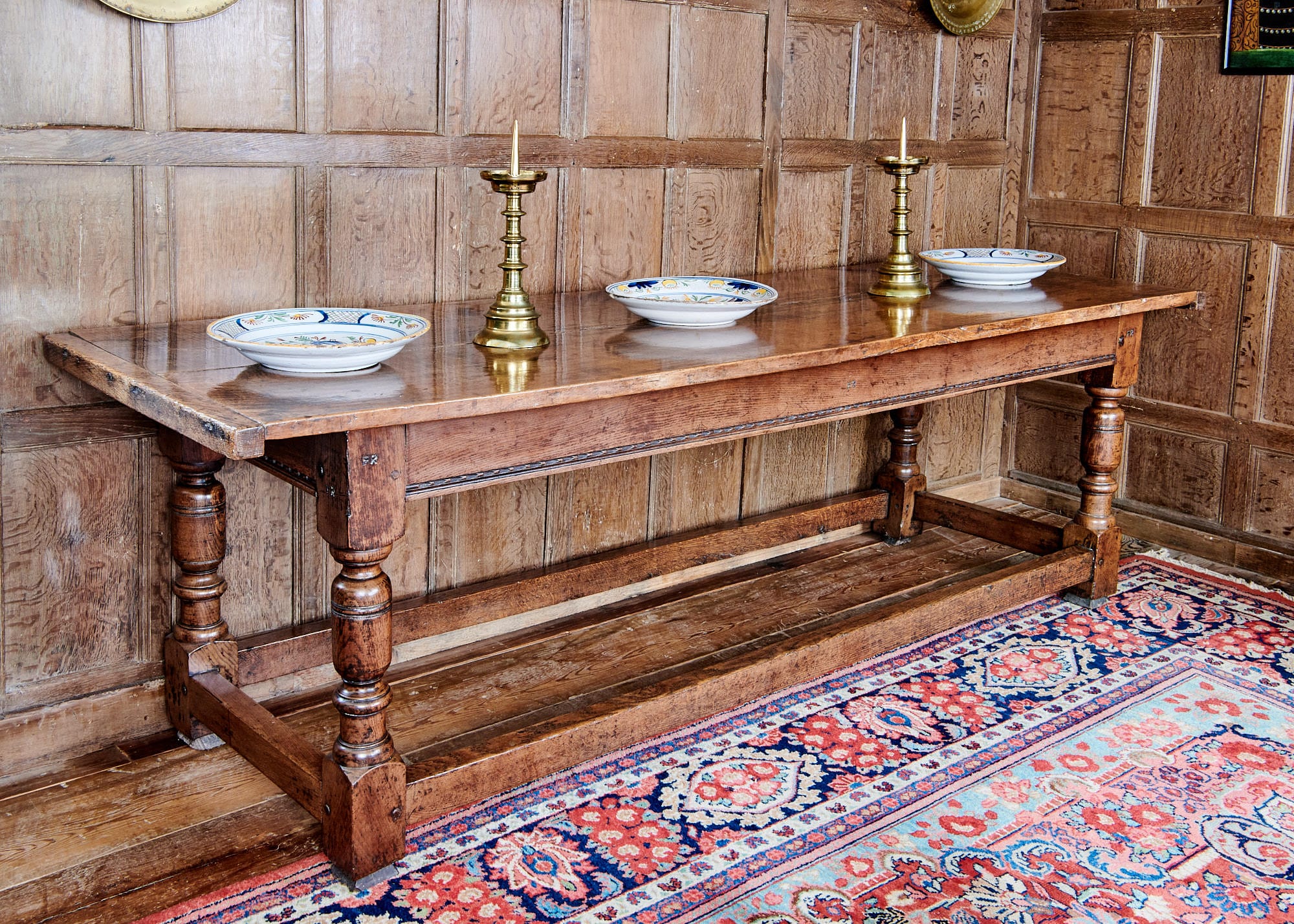 Charles I oak long table