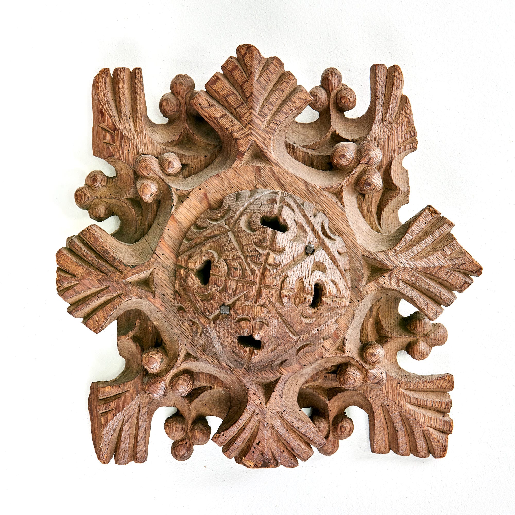 Henry VIII oak carved roof boss