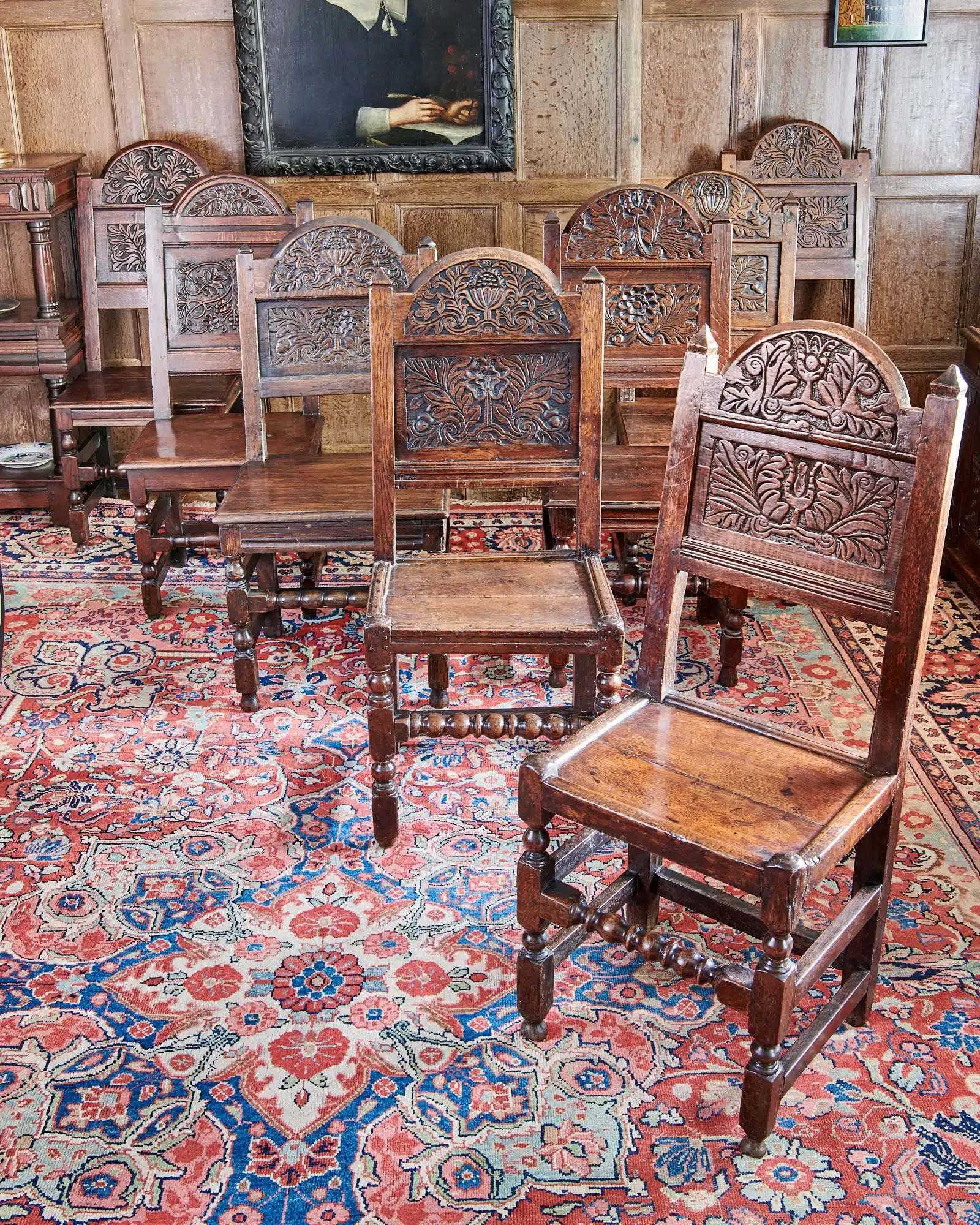 Matched set of eight backstools