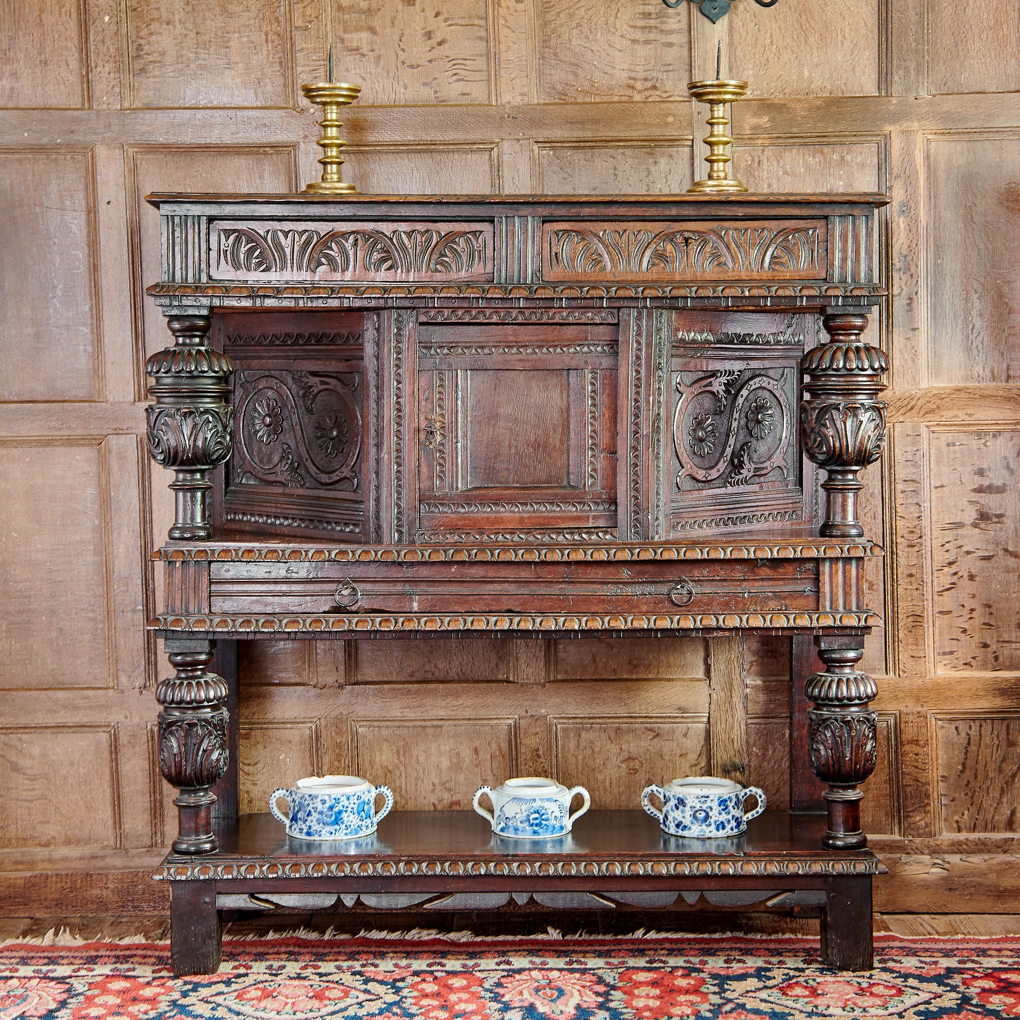 James I oak livery cupboard
