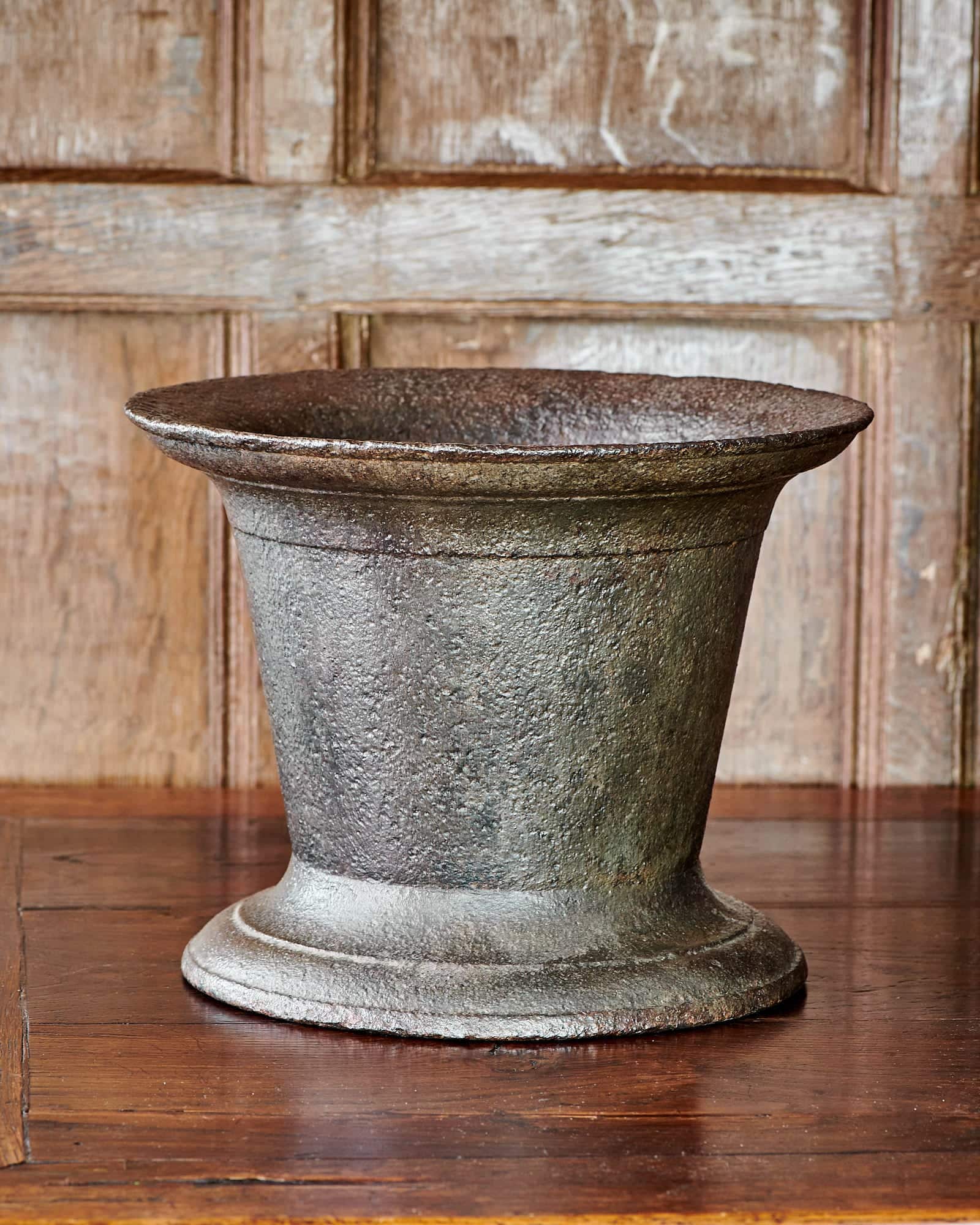 17th century iron mortar