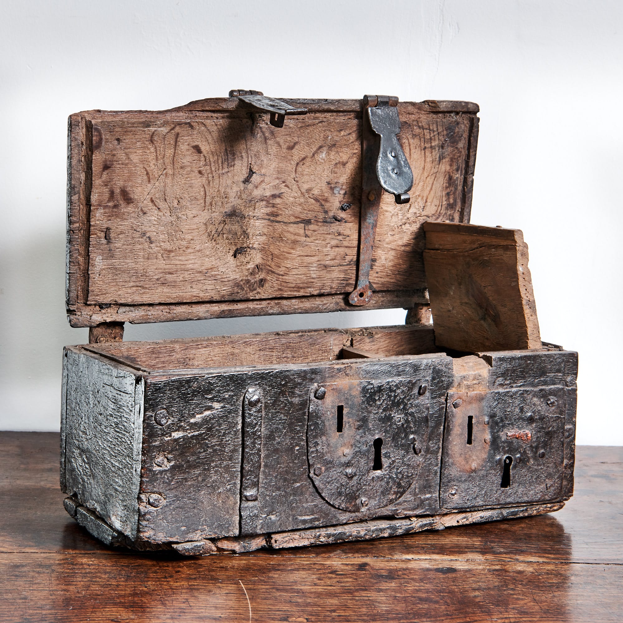 Henry VIII oak iron bound box