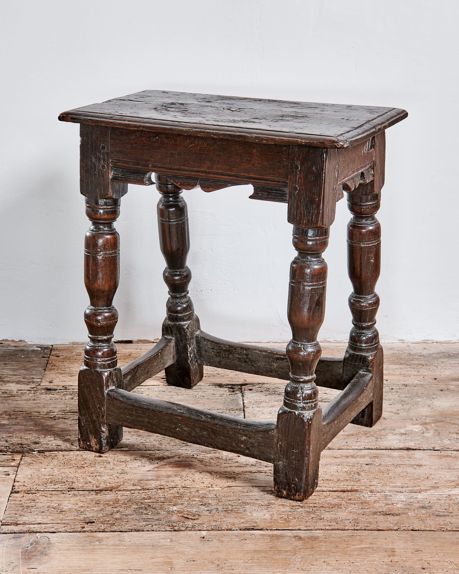 Charles I joined oak stool