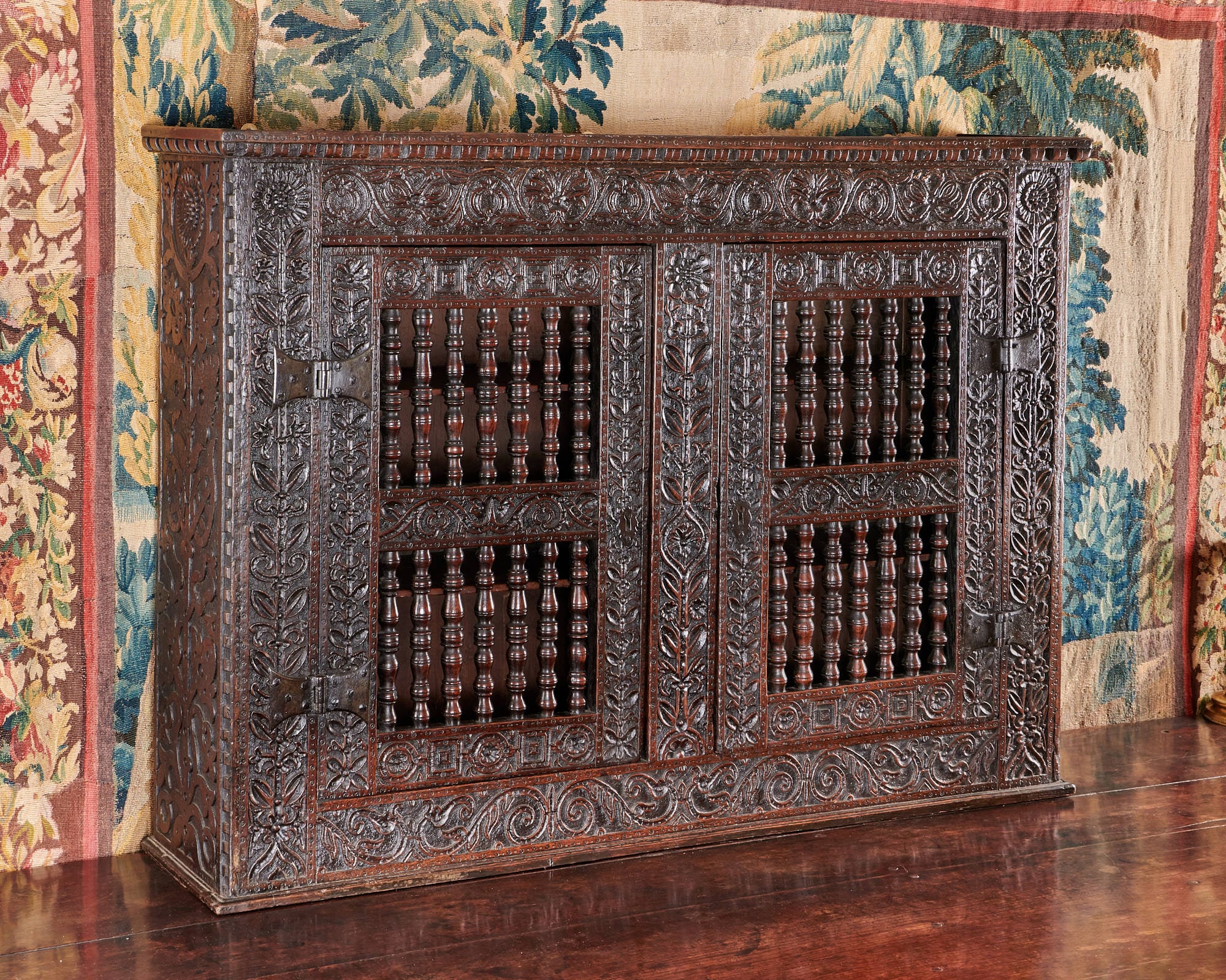 Charles I mural livery cupboard