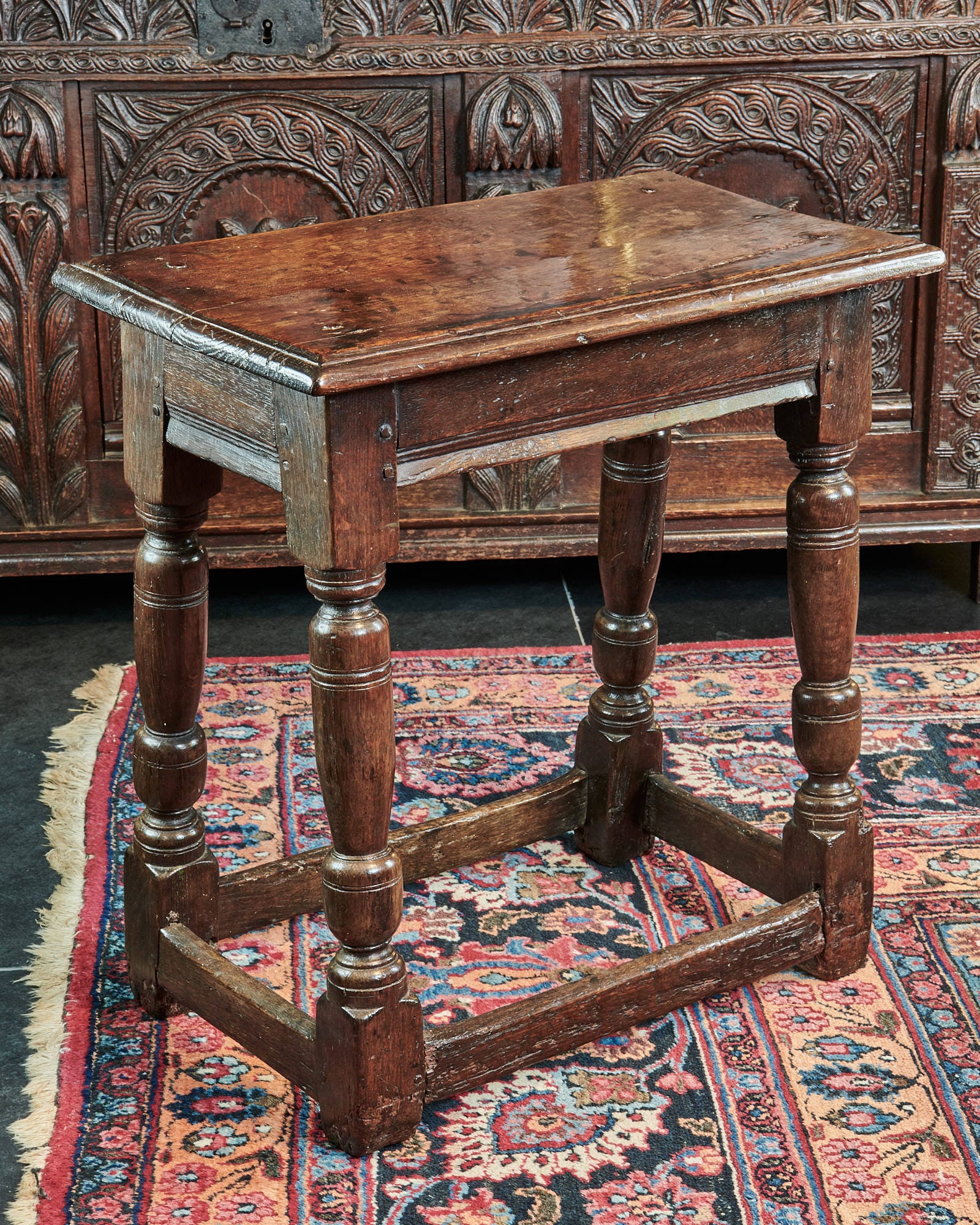 Charles I joined oak stool