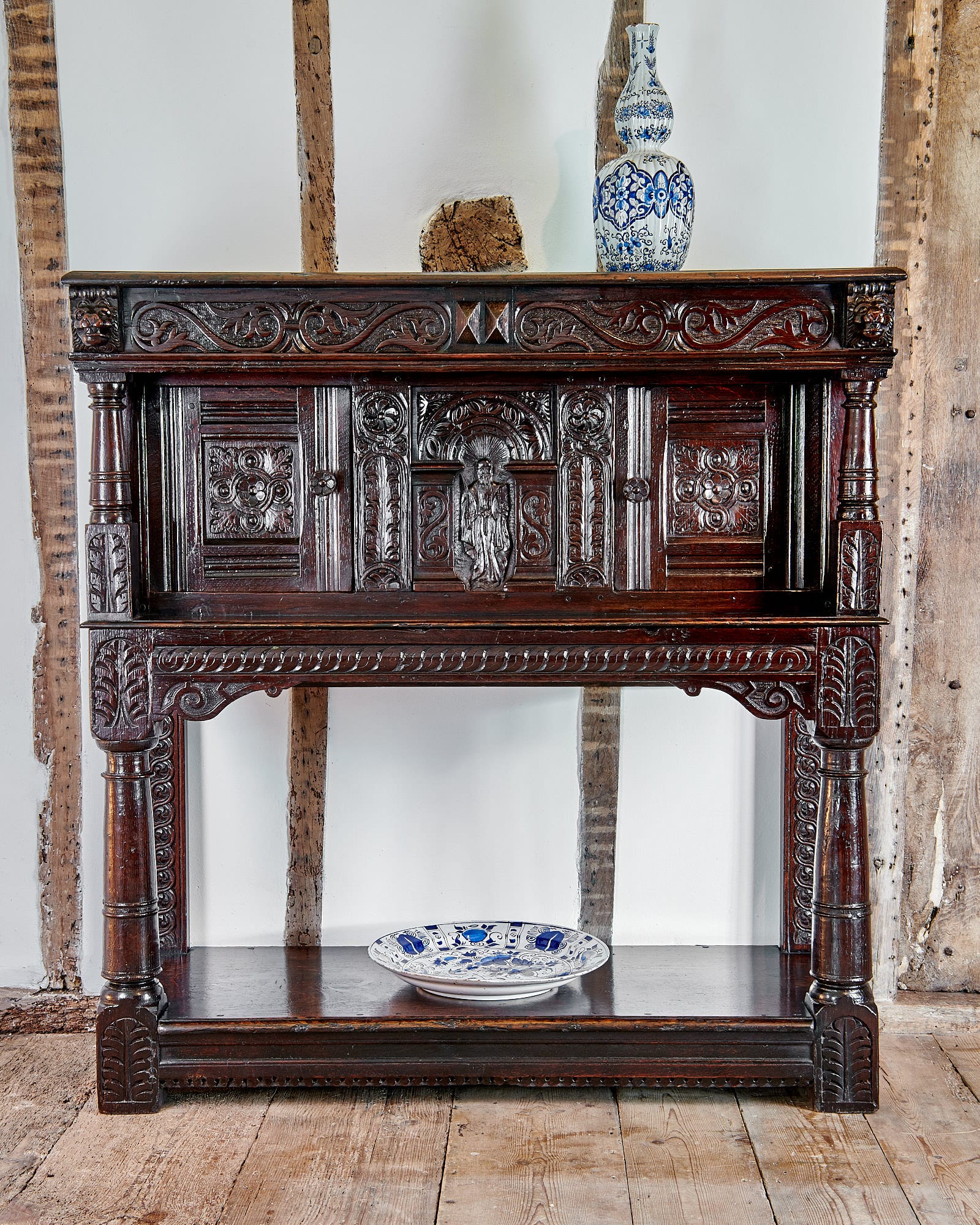 Charles I oak livery cupboard