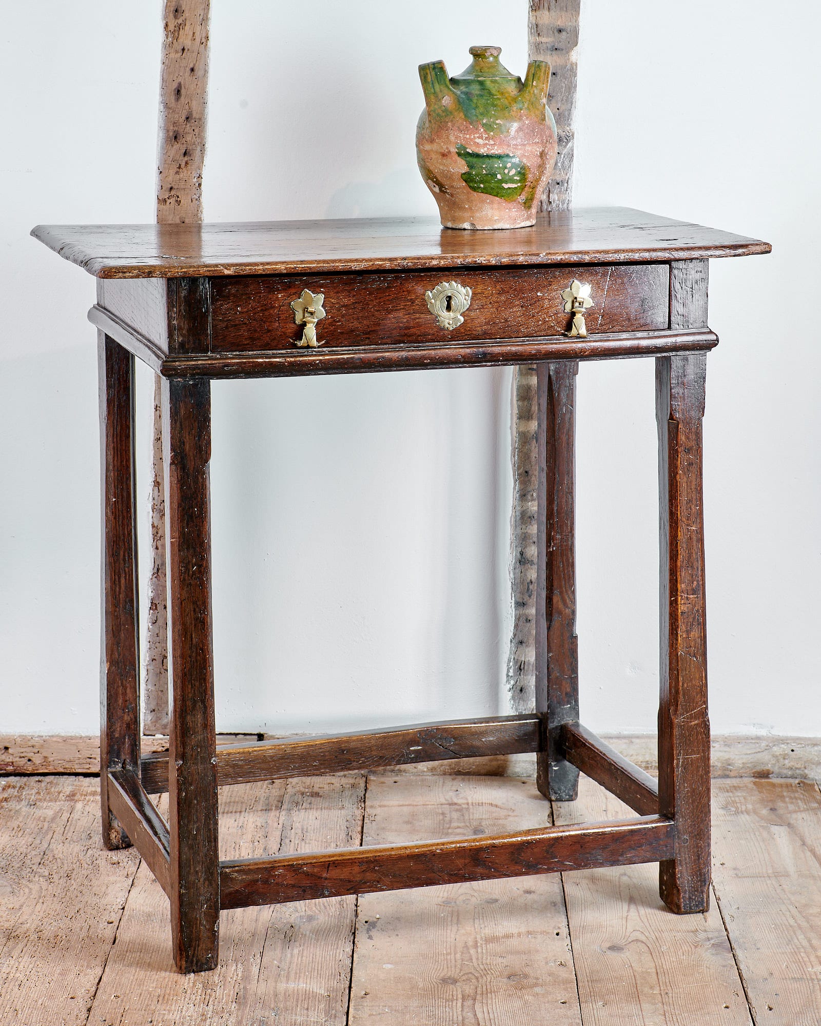 Charles II oak side table