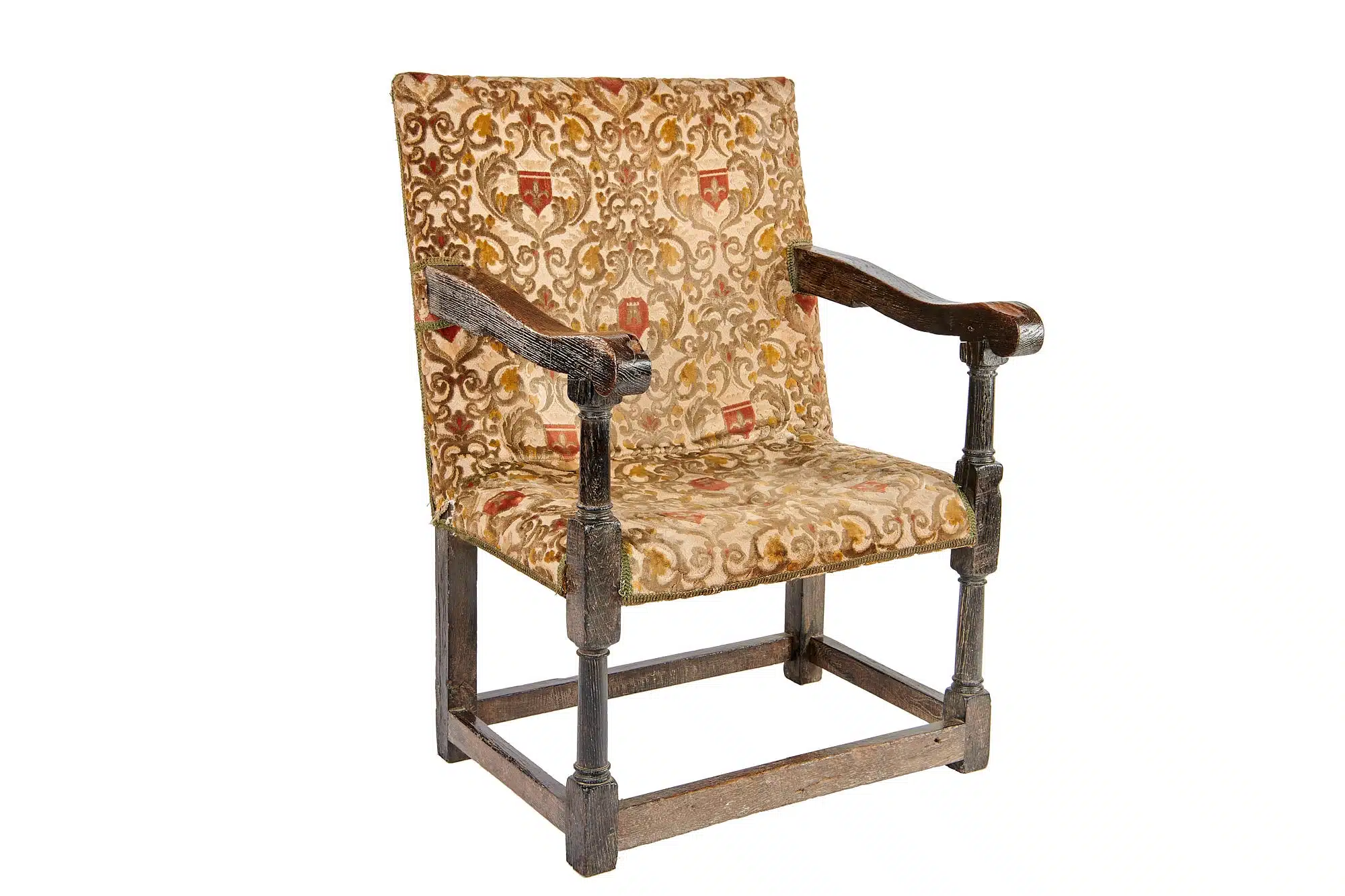 Elizabeth I joined oak armchair