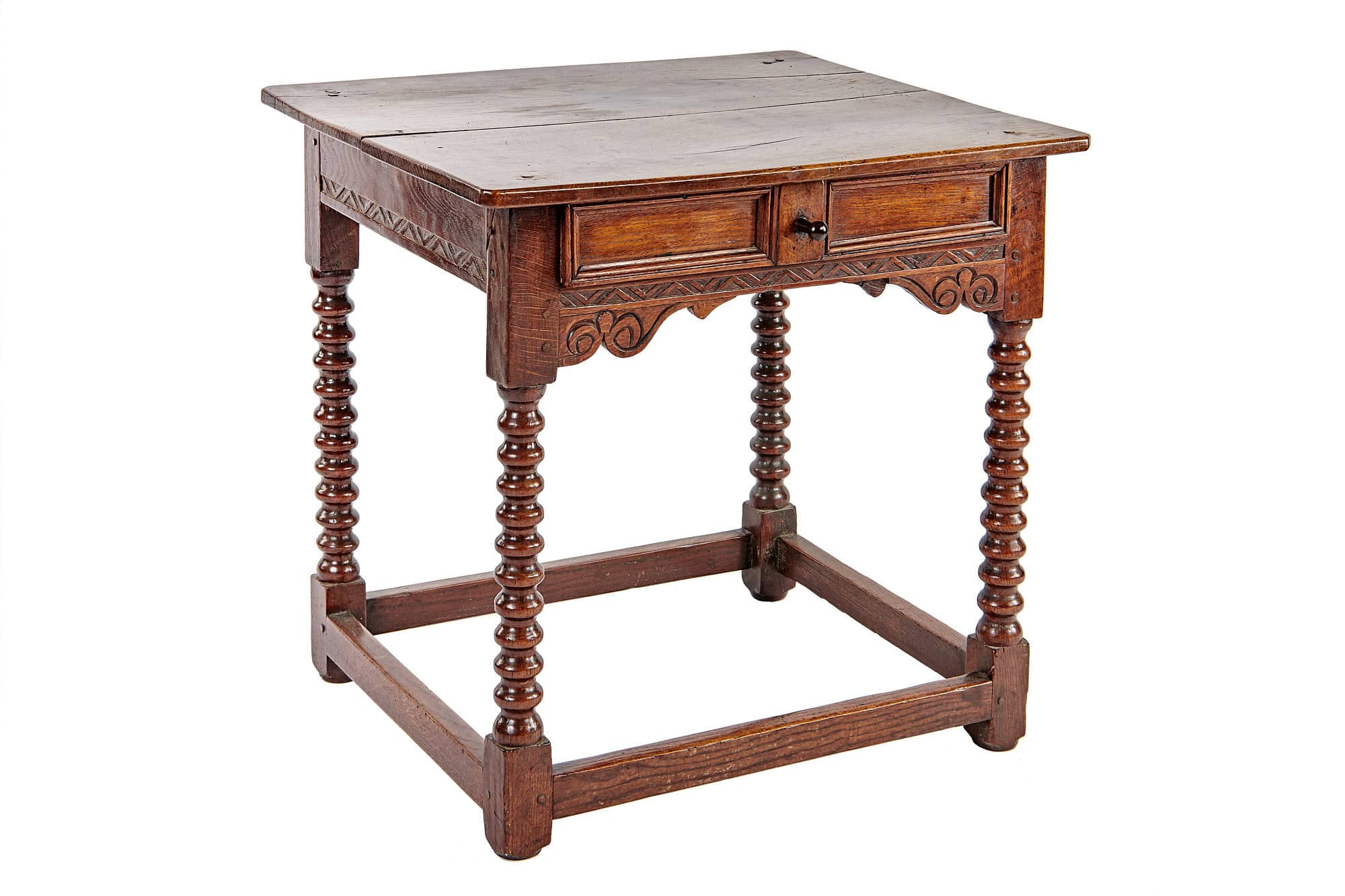 Charles II oak side table