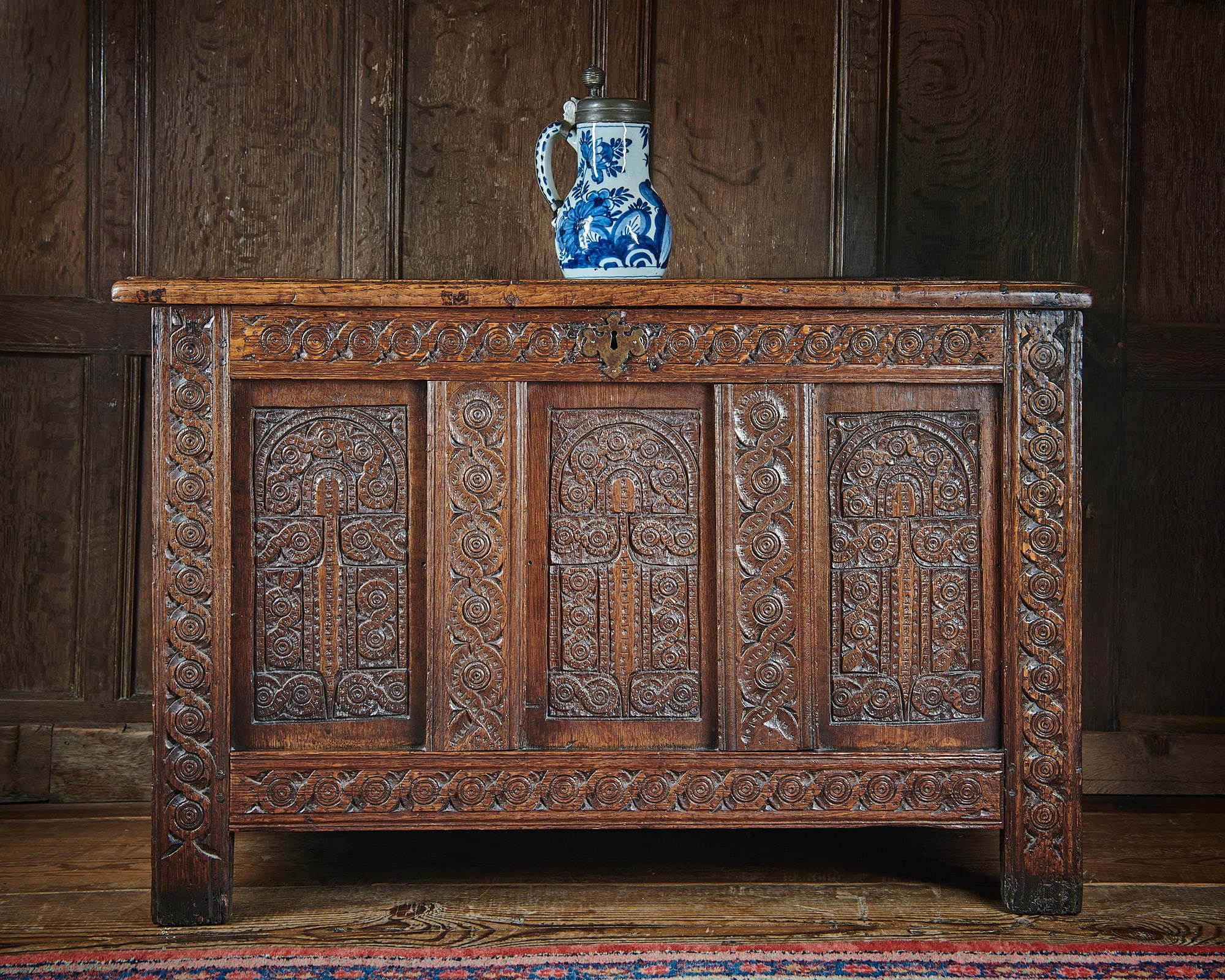 Charles I oak chest