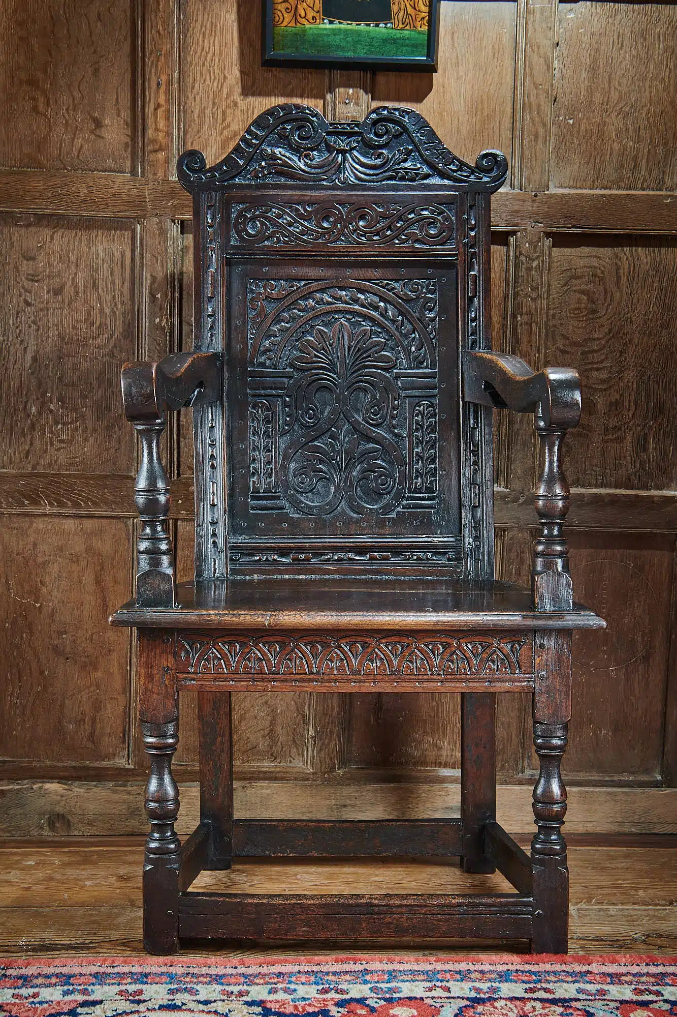 Charles II caqueteuse Exeter armchair