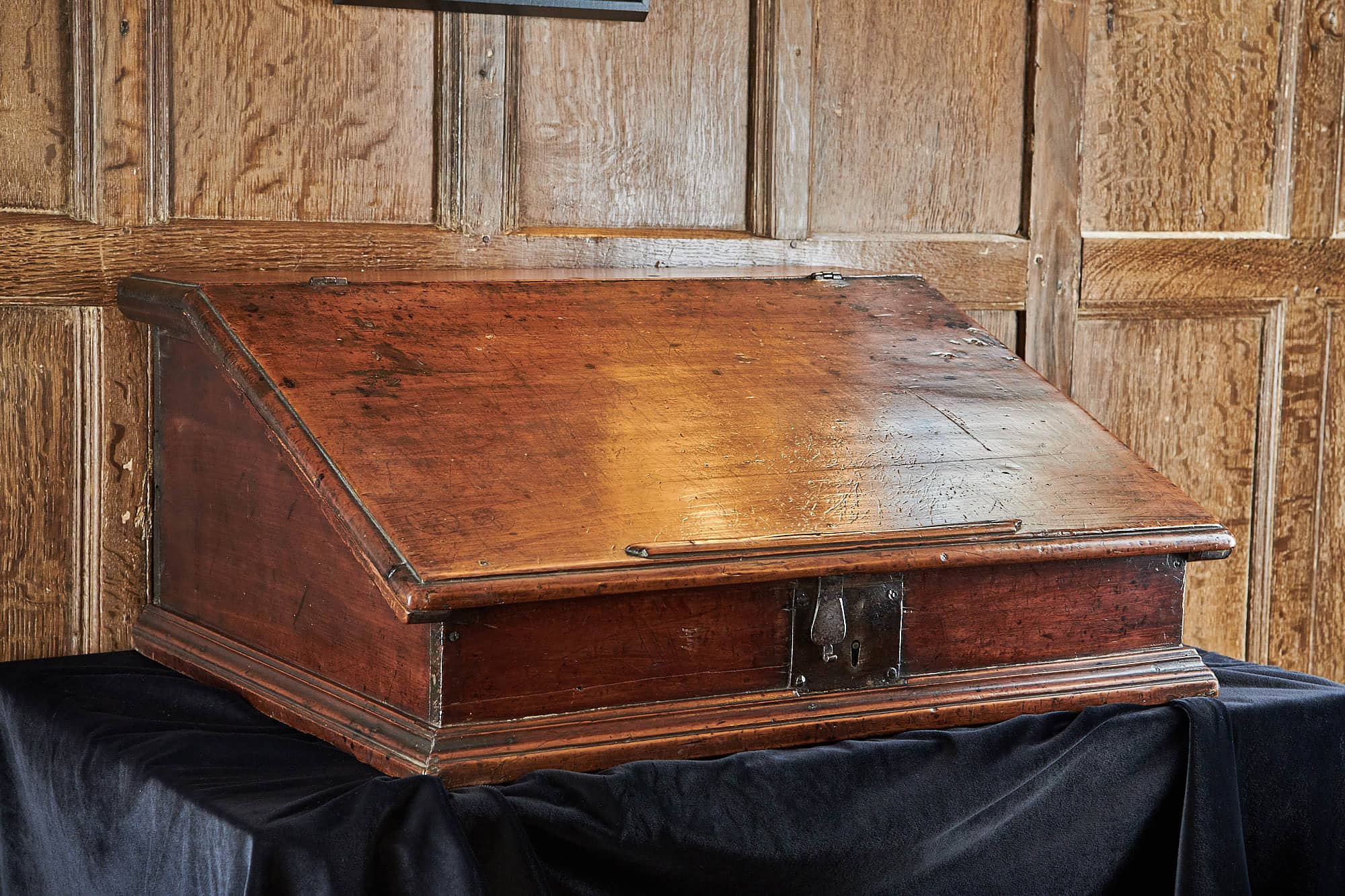 Charles II Yew wood desk box