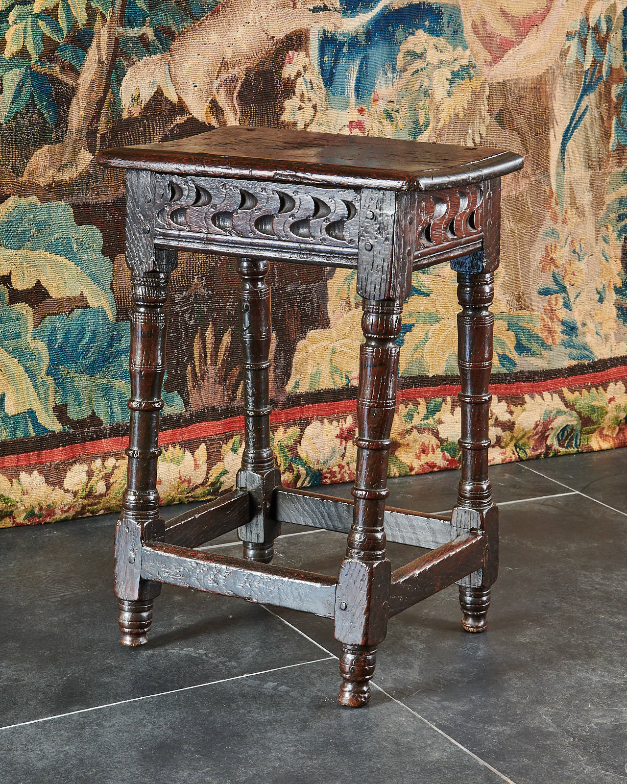 Charles I joined oak stool