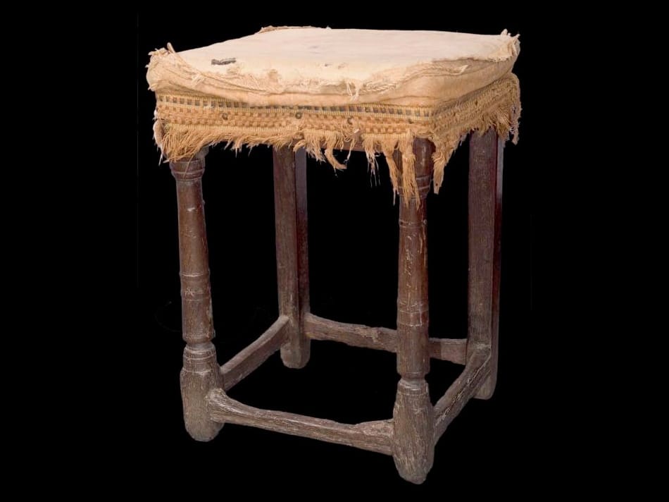 James I oak stool
