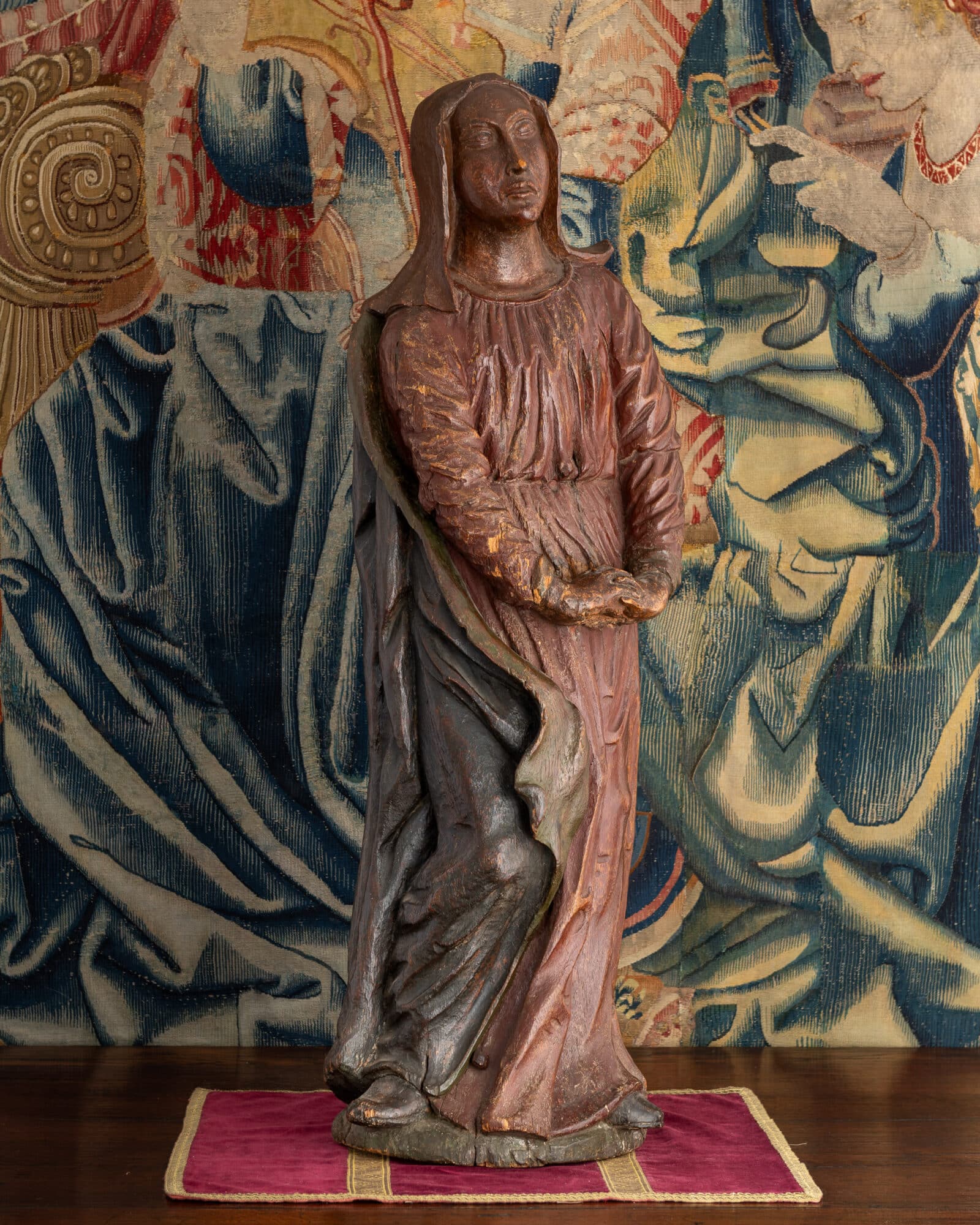 Late Gothic early Renaissance Female Devotional Figure