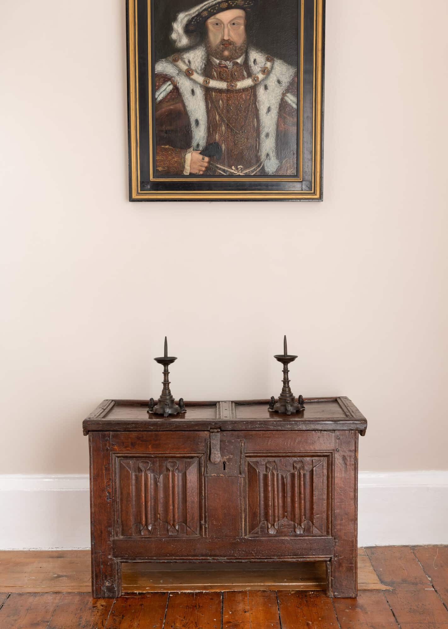Henry VIII Oak Linenfold Chest