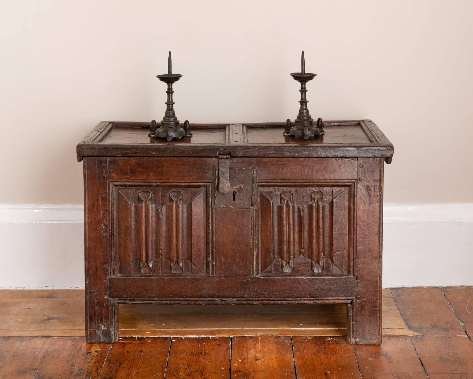 Henry VIII Oak Linenfold Chest
