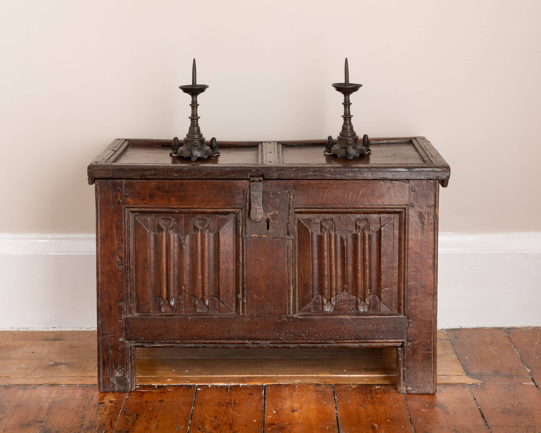 Henry VIII Oak Linenfold Chest