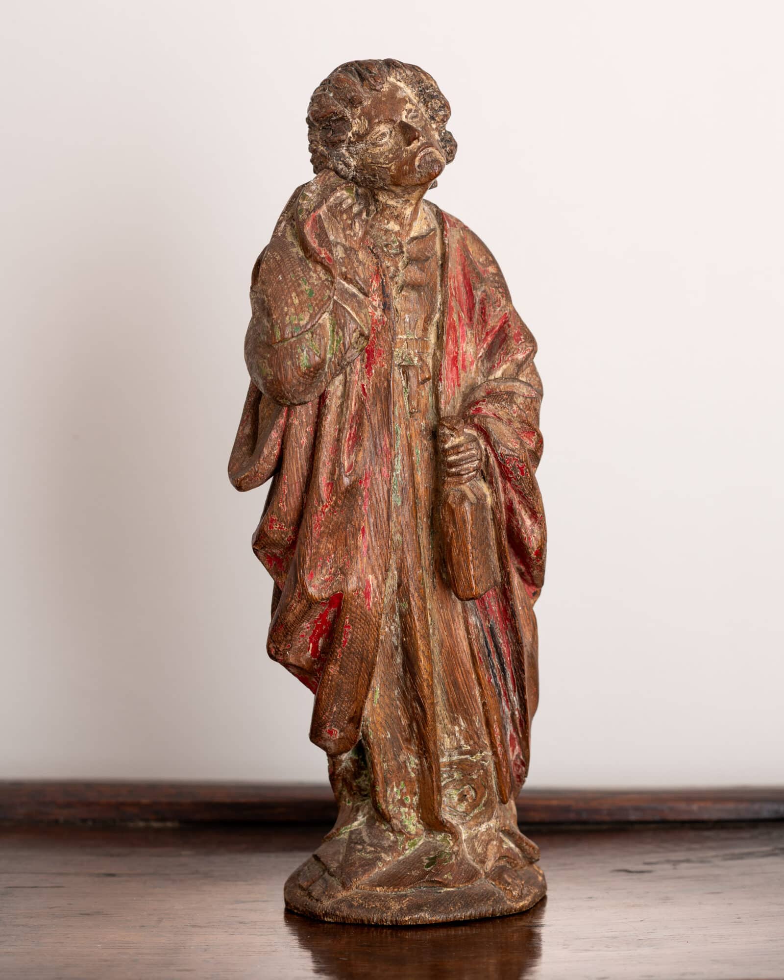 Late Gothic Polychrome Figure of a Saint