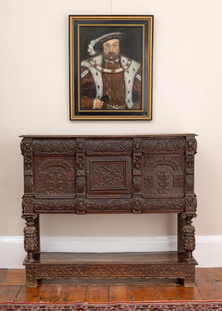 A Rare Late Elizabethan Carved Oak Cupboard West Country, probably Exeter, Devon, circa 1600