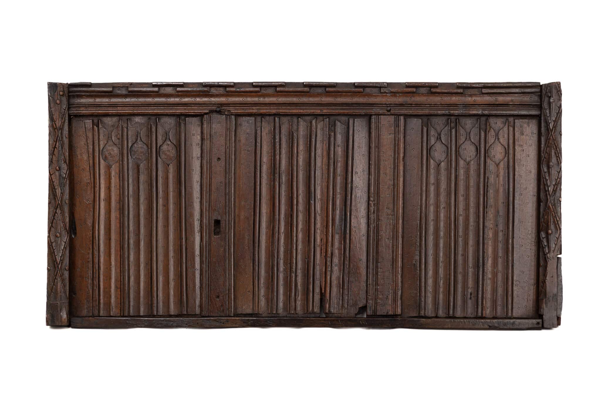 Henry VIII Period Oak Linenfold Bed Head Fragment