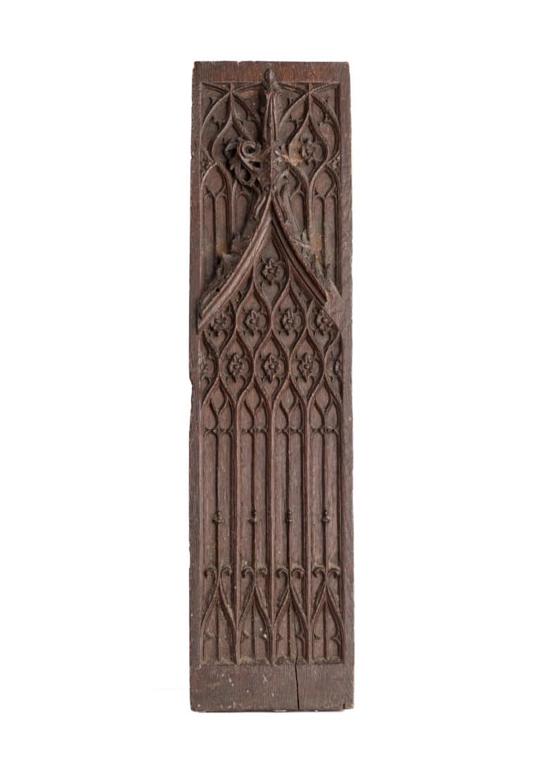 French Gothic Tracery Panel