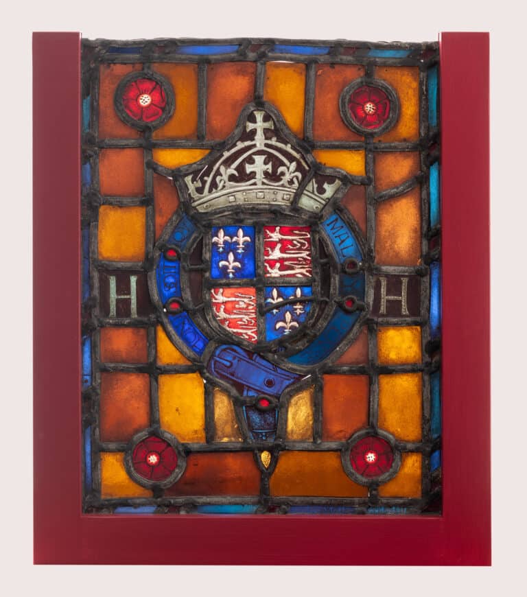 Armorial Stained Glass Panel with the Royal Arms of Henry VIII