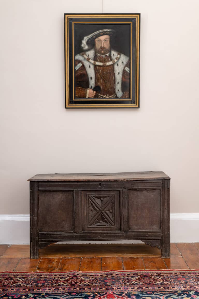 Henry VIII Primitive Joined Oak Chest