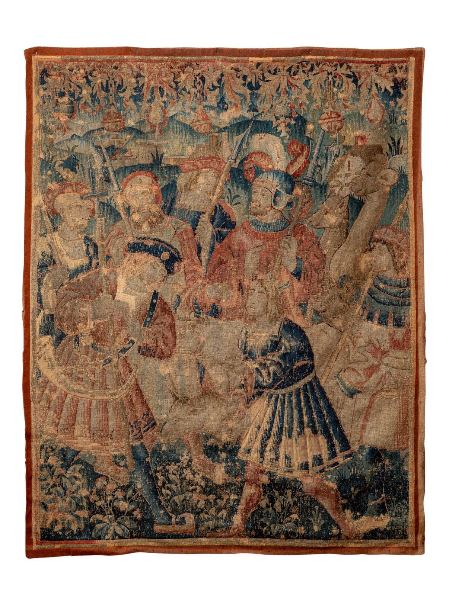 Late Gothic Flemish Tapestry Fragment