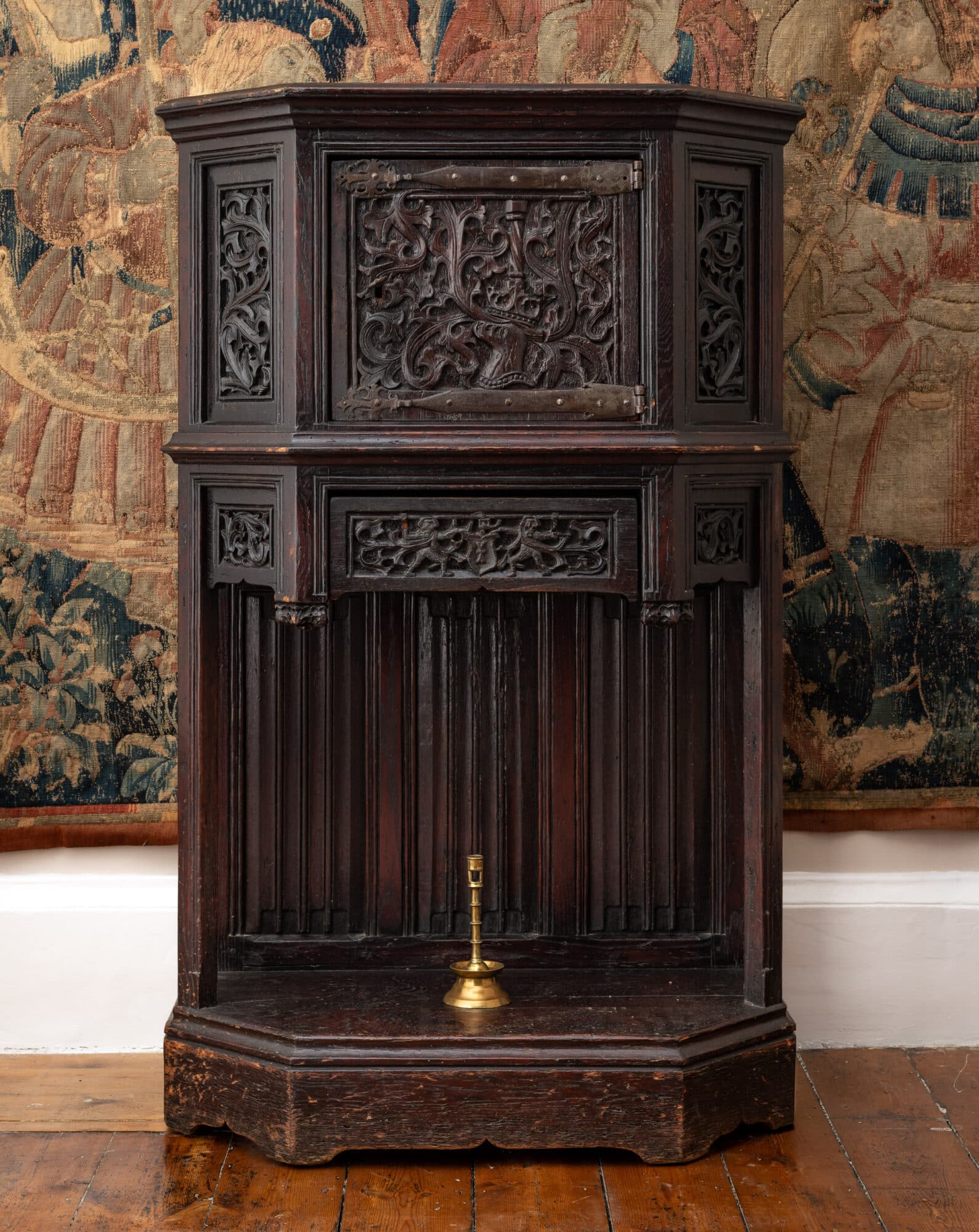 Late Gothic Oak Heraldic Cupboard
