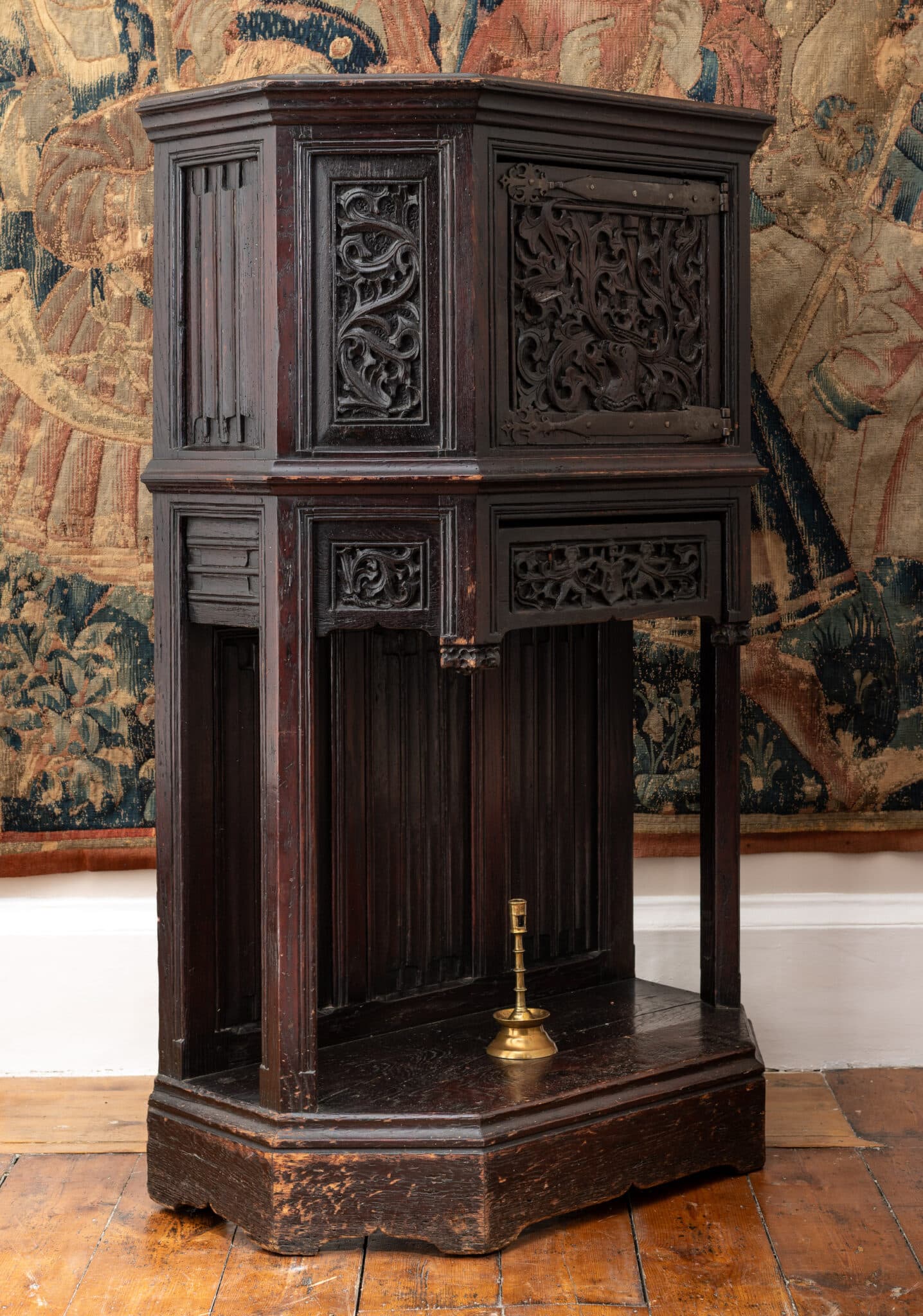 Late Gothic Oak Heraldic Cupboard