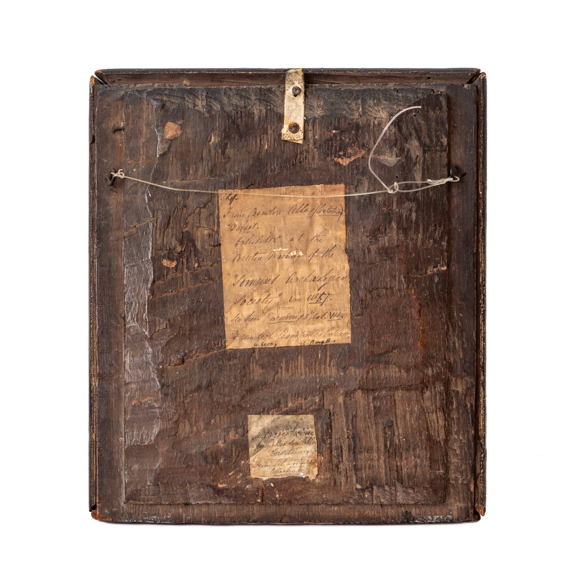 Henry VIII period carved oak portrait panel of a bearded man