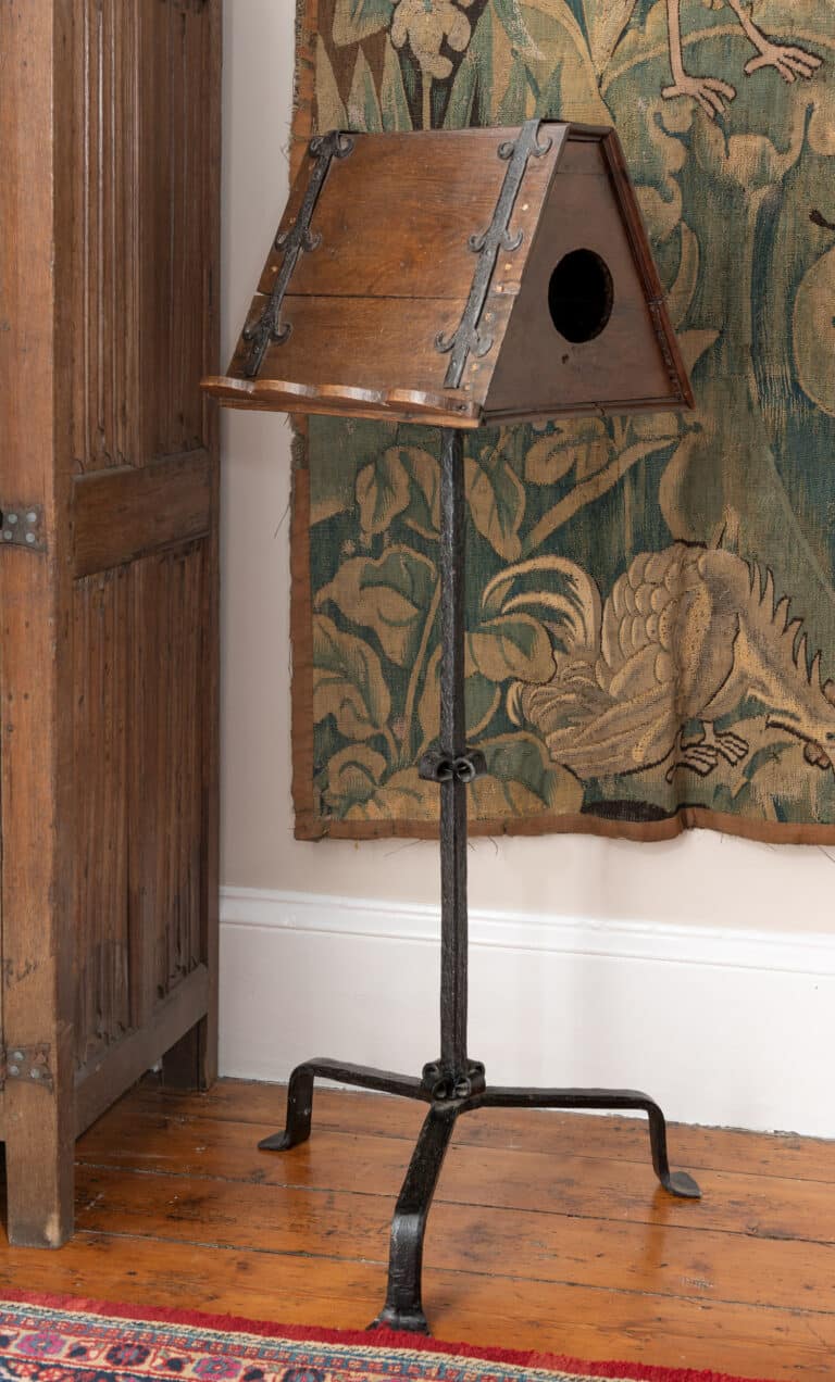 Late Gothic Oak and Wrought-Iron Revolving Lectern or Reading Desk