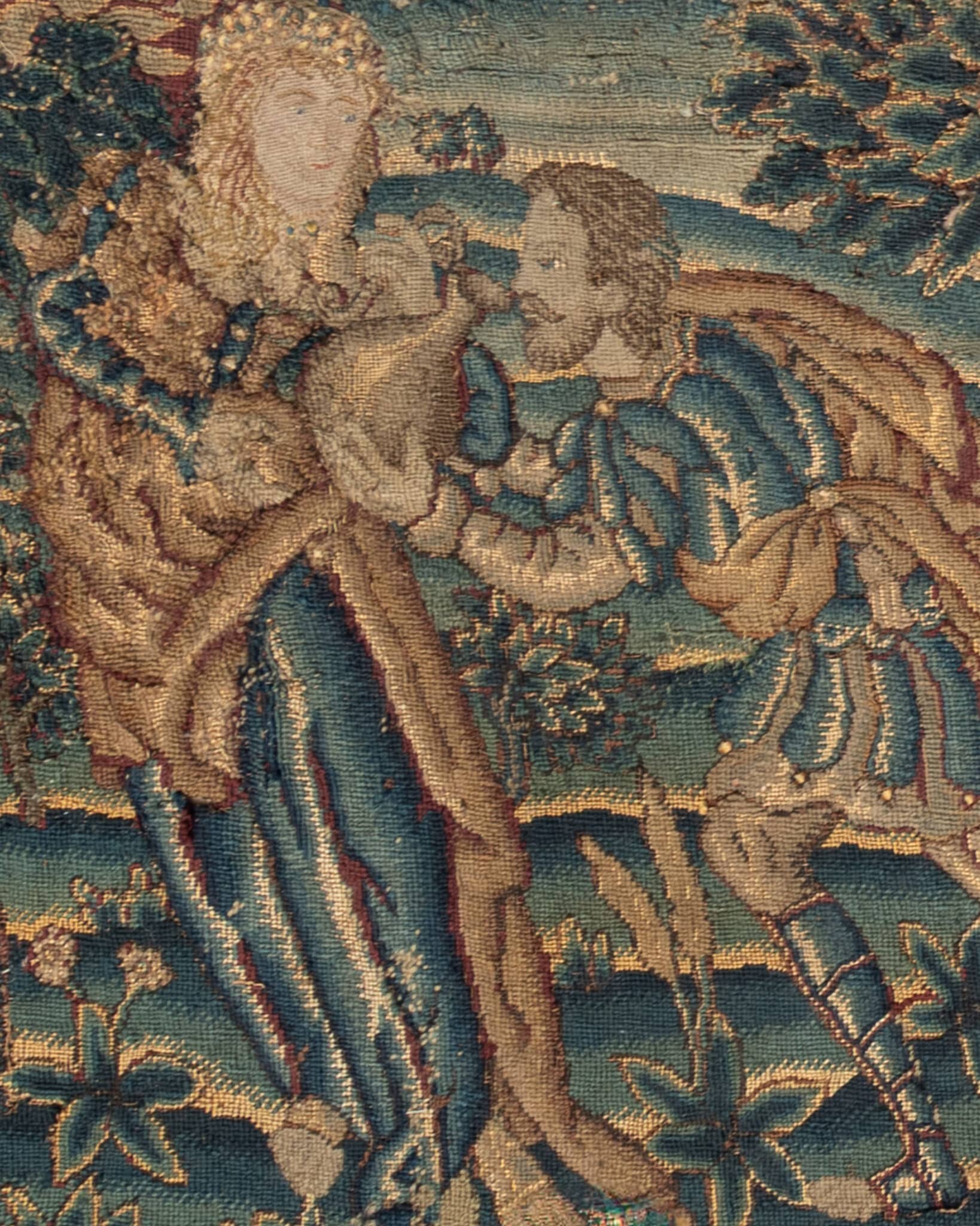 Elizabeth I Pictorial Embroidered Valance