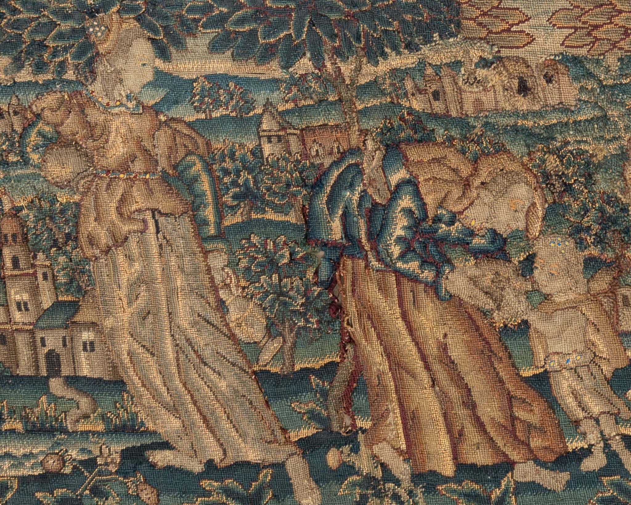 Elizabeth I Pictorial Embroidered Valance