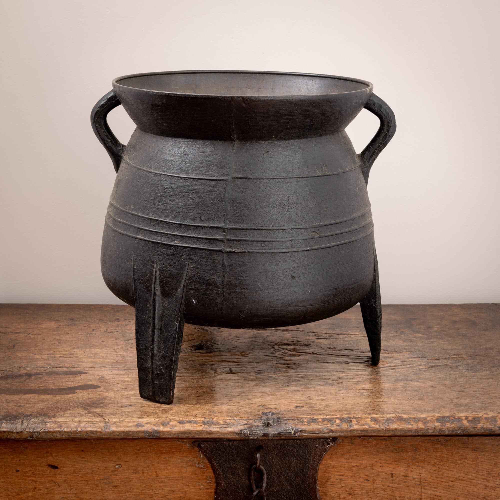 A Large Late Medieval Bronze Cauldron